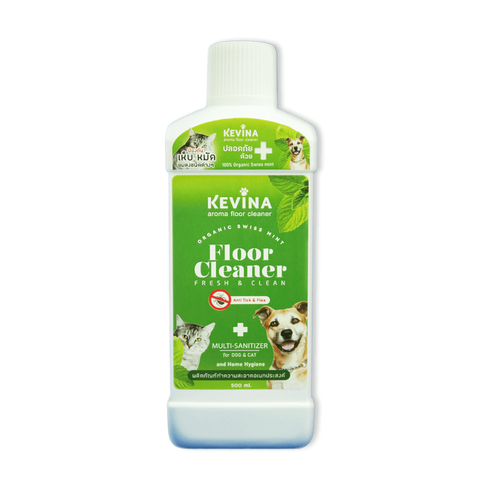 น้ำยาถูพื้นสำหรับสัตว์เลี้ยง KEVINA สูตรไล่เห็บหมัด ดับกลิ่นฉี่ ขนาด 500 ML._0